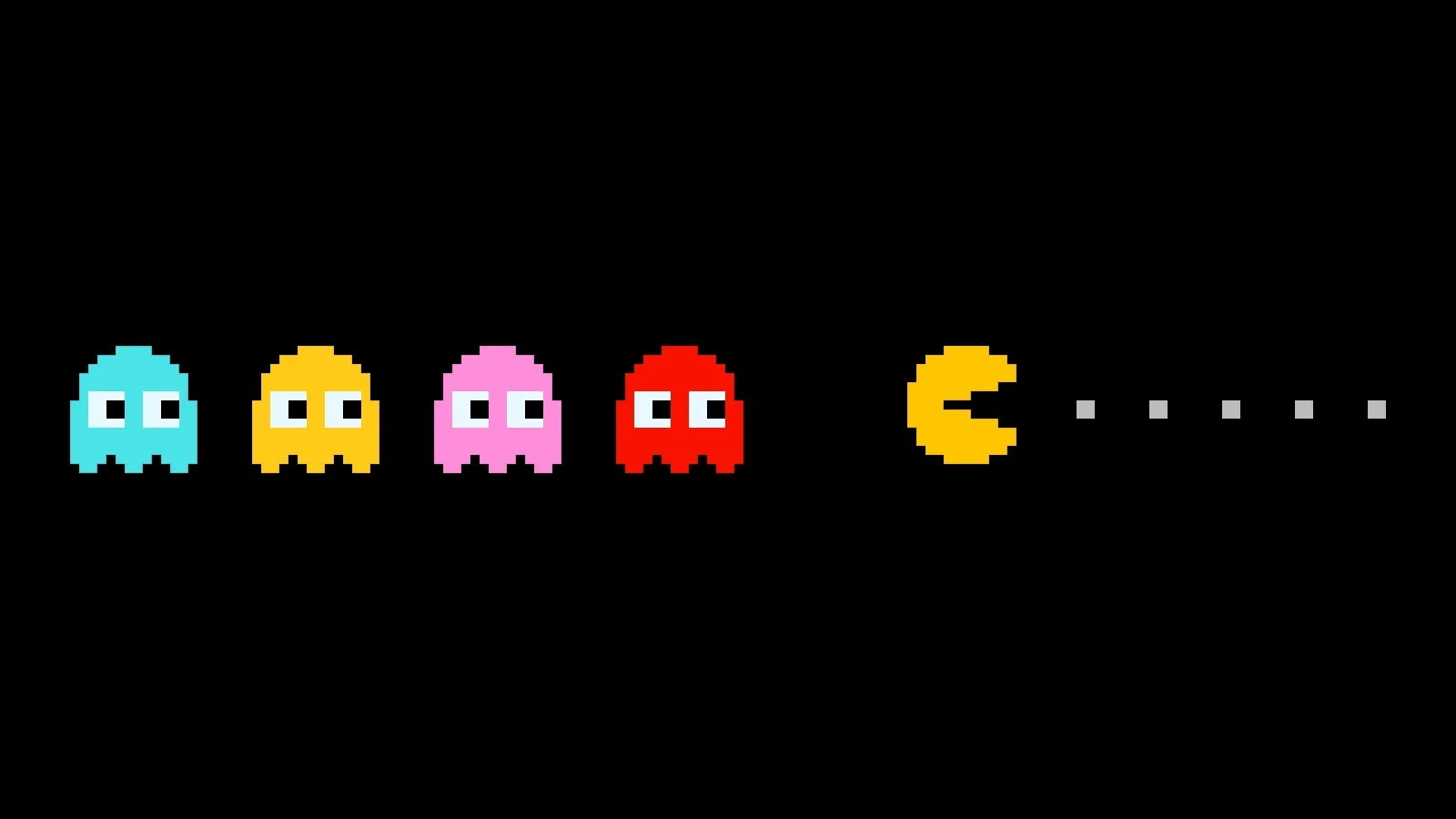 Classic Pac-Man showing the iconic original design with yellow circle and triangular mouth
