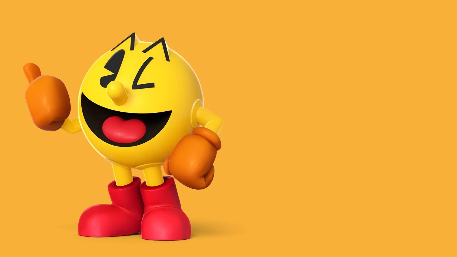 Modern Pac-Man showing design evolution with 3D rendering and contemporary elements while maintaining the iconic essence